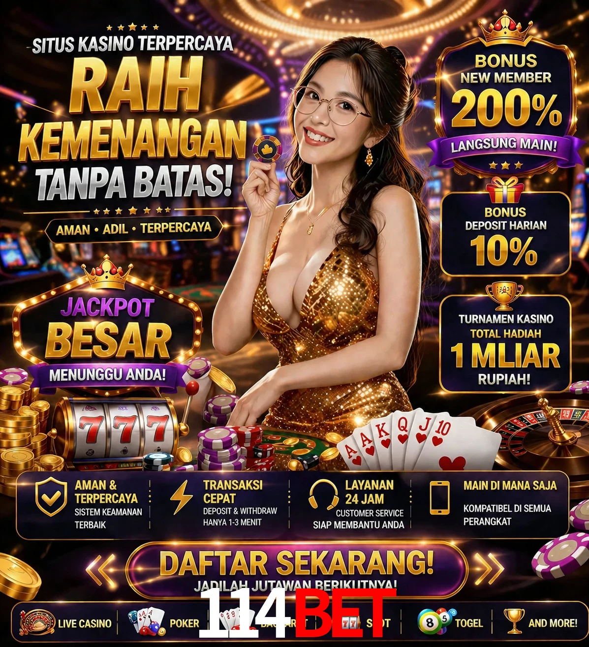 Roleta e blackjack 114bet
